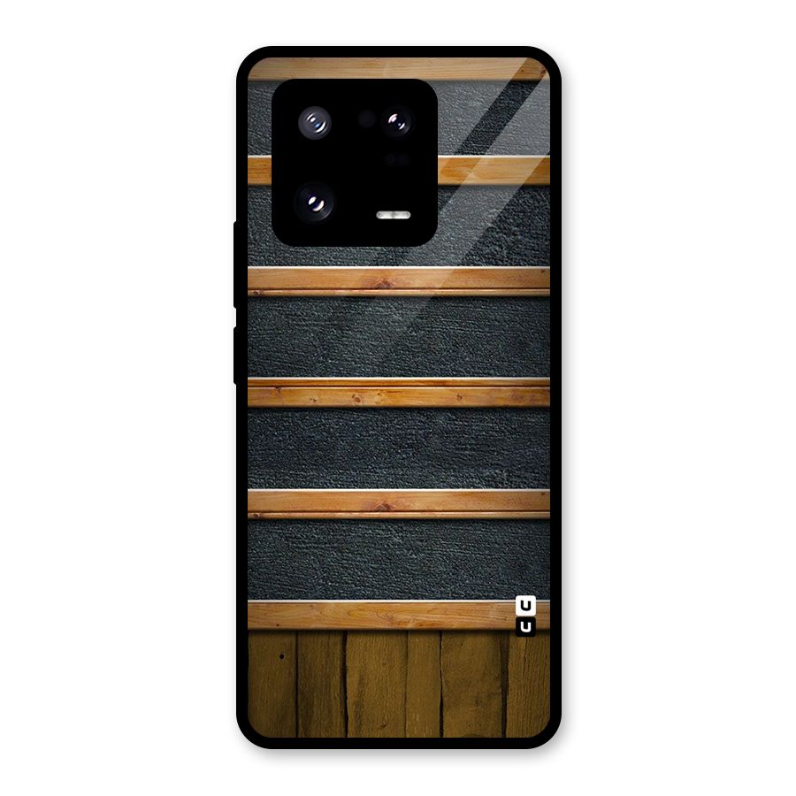 Wood Design Glass Back Case for Xiaomi 13 Pro