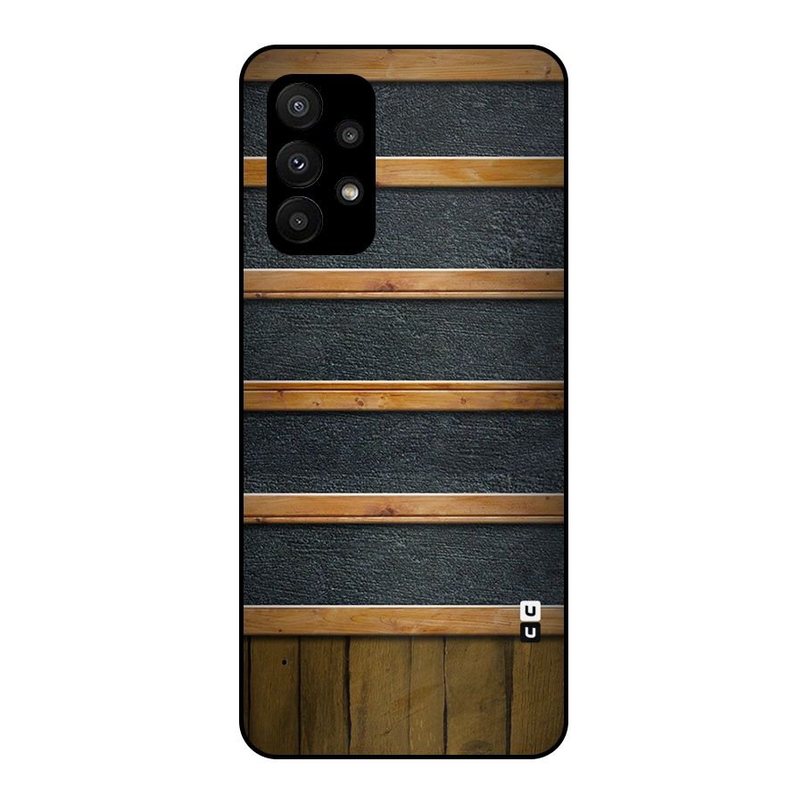 Wood Design Metal Back Case for Galaxy A23