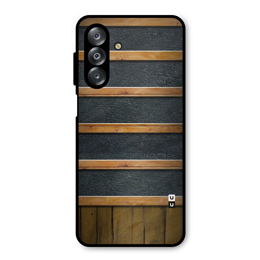 Wood Design Metal Back Case for Galaxy A26