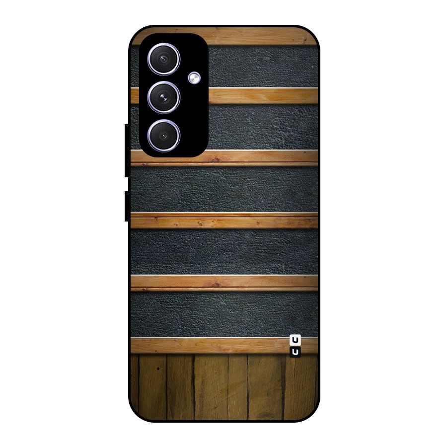 Wood Design Metal Back Case for Galaxy A54