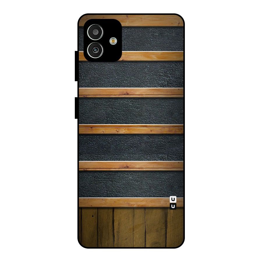 Wood Design Metal Back Case for Galaxy M13 5G
