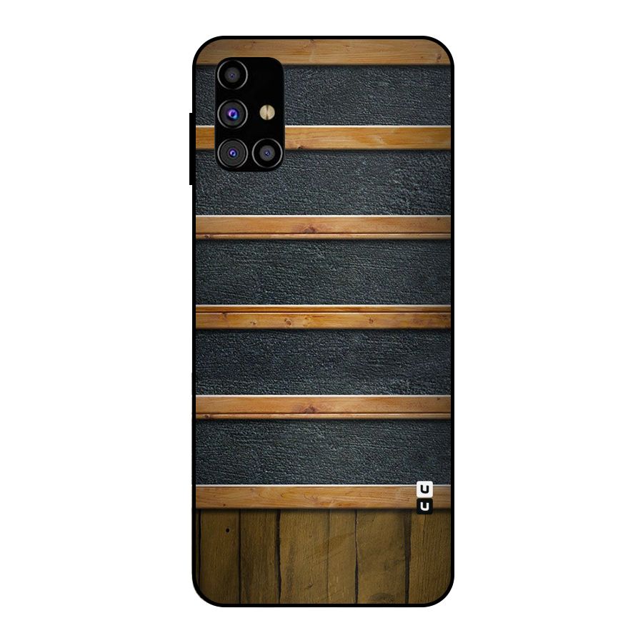 Wood Design Metal Back Case for Galaxy M31s