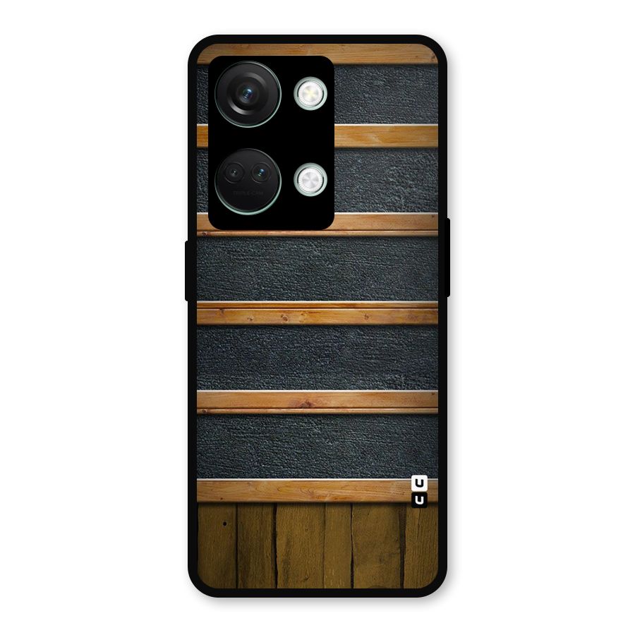 Wood Design Metal Back Case for OnePlus Nord 3