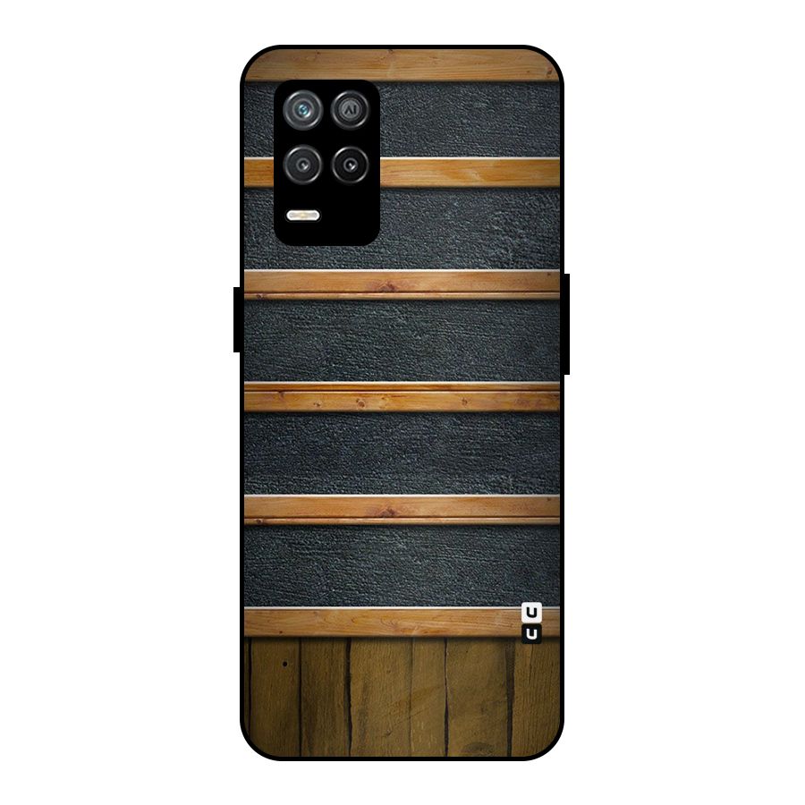 Wood Design Metal Back Case for Realme 8s 5G