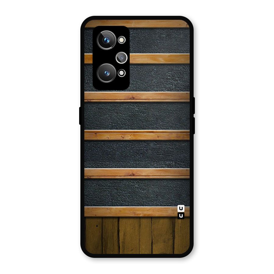 Wood Design Metal Back Case for Realme GT 2
