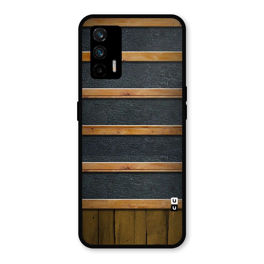 Wood Design Metal Back Case for Realme GT 5G