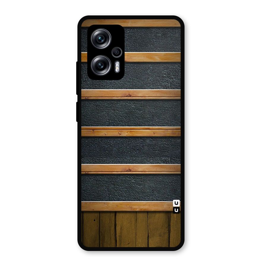 Wood Design Metal Back Case for Redmi K50i