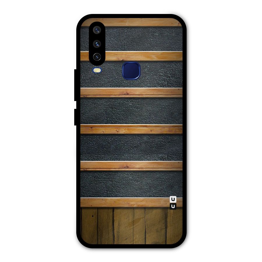 Wood Design Metal Back Case for Vivo V17