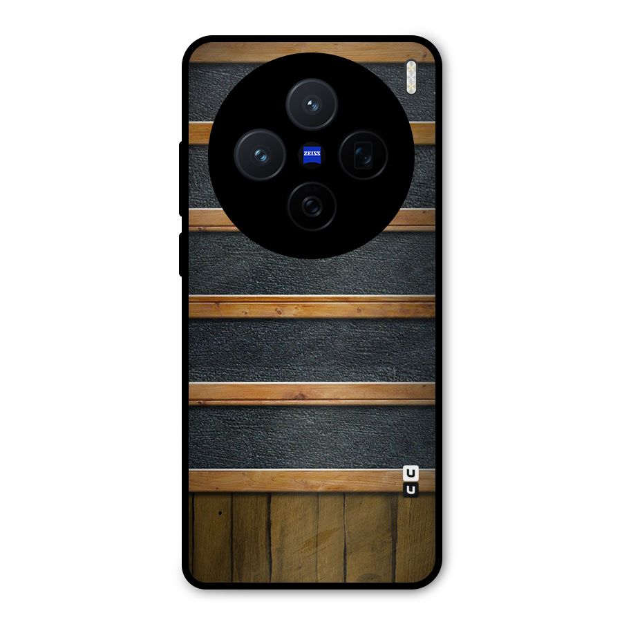 Wood Design Metal Back Case for Vivo X200