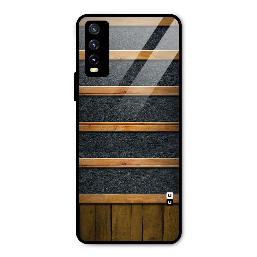 Wood Design Metal Back Case for Vivo Y20t