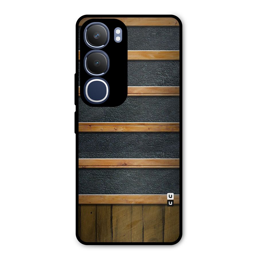 Wood Design Metal Back Case for Vivo Y29