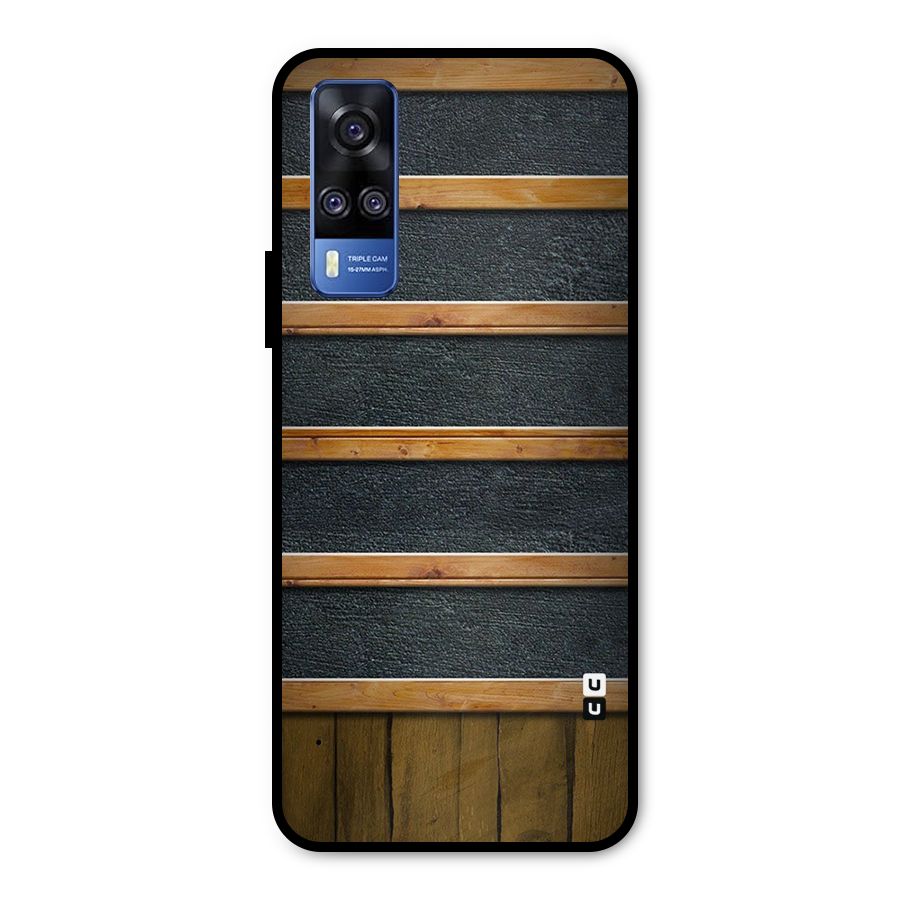Wood Design Metal Back Case for Vivo Y31
