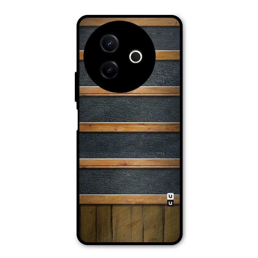 Wood Design Metal Back Case for Vivo Y39