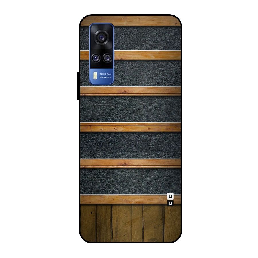Wood Design Metal Back Case for Vivo Y51