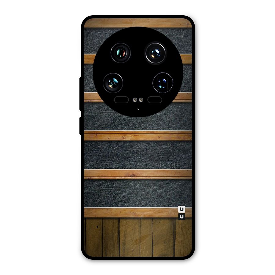 Wood Design Metal Back Case for Xiaomi 14 Ultra
