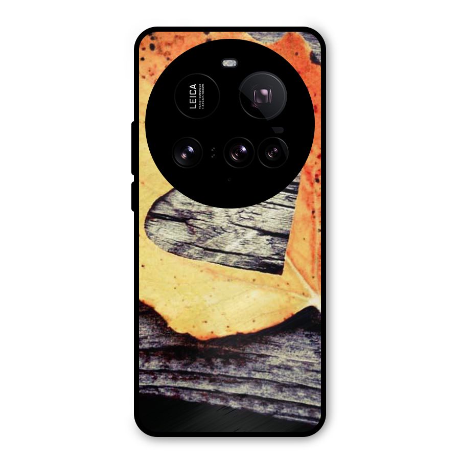 Wood Heart Leaf Metal Back Case for Xiaomi 15 Ultra