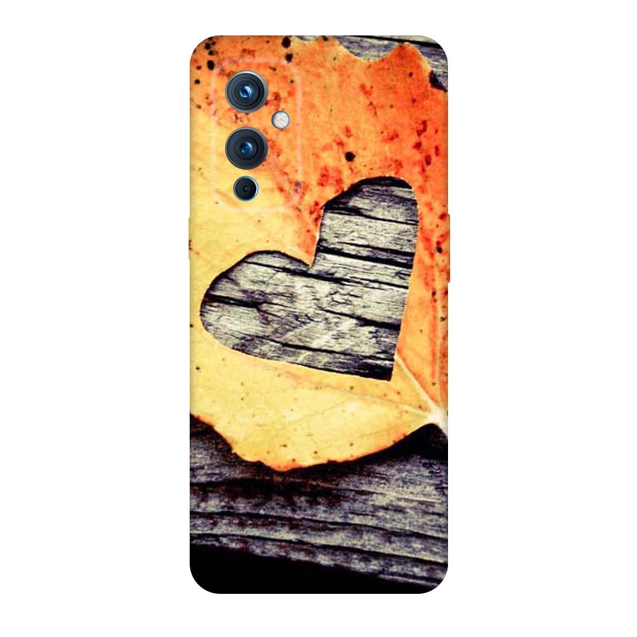 Wood Heart Leaf Original Polycarbonate Back Case for OnePlus 9