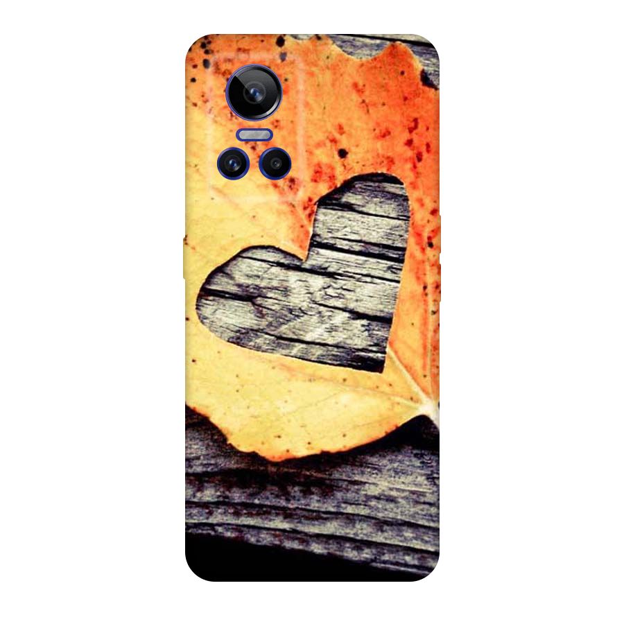 Wood Heart Leaf Original Polycarbonate Back Case for Realme GT Neo 3