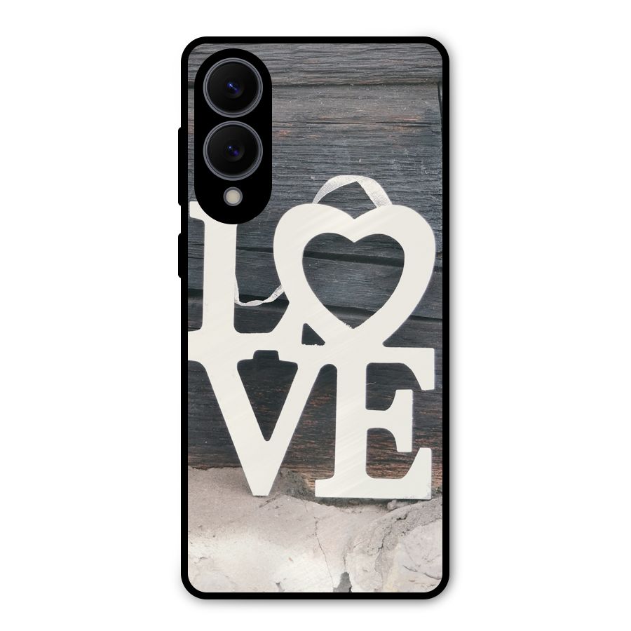 Wood Love Lock Metal Back Case for Galaxy S25 Edge