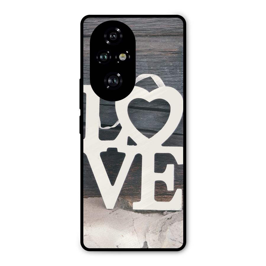 Wood Love Lock Metal Back Case for Honor 200 Pro