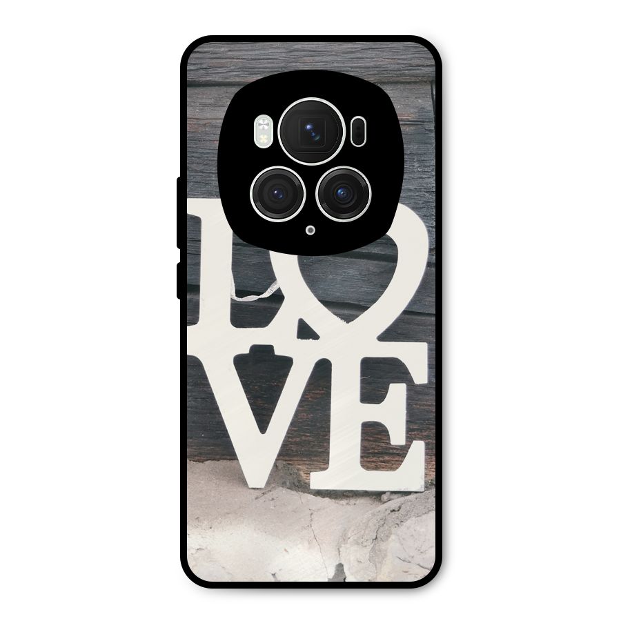 Wood Love Lock Metal Back Case for Honor Magic6 Pro