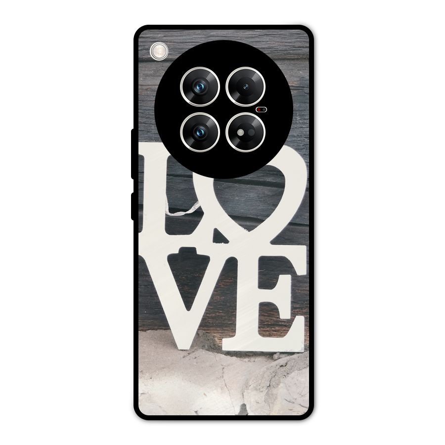 Wood Love Lock Metal Back Case for Infinix Zero 40 5G