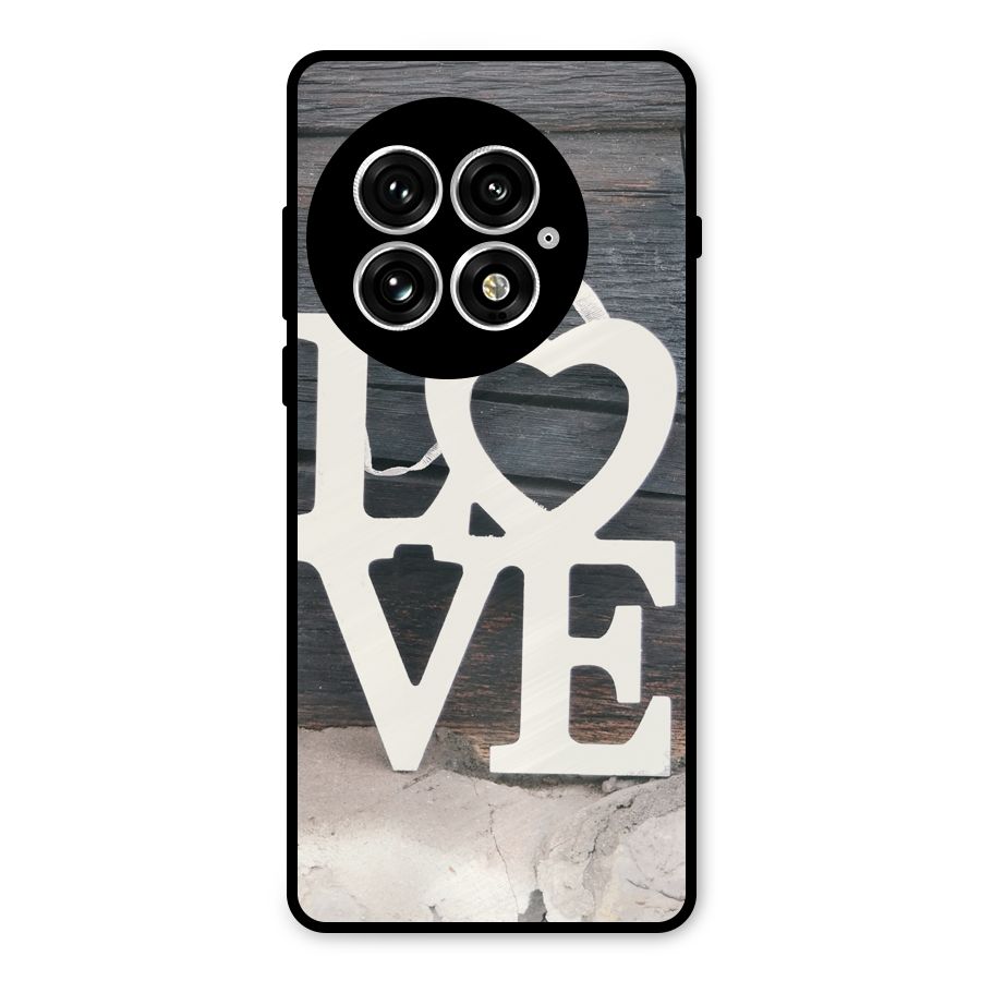 Wood Love Lock Metal Back Case for OnePlus 13