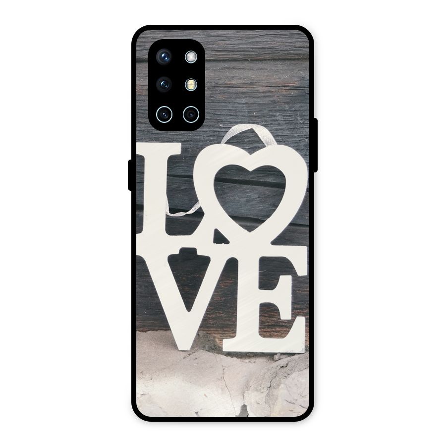 Wood Love Lock Metal Back Case for OnePlus 9R