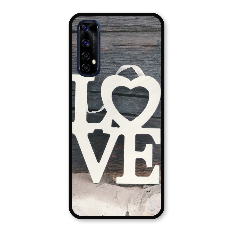 Wood Love Lock Metal Back Case for Realme 7