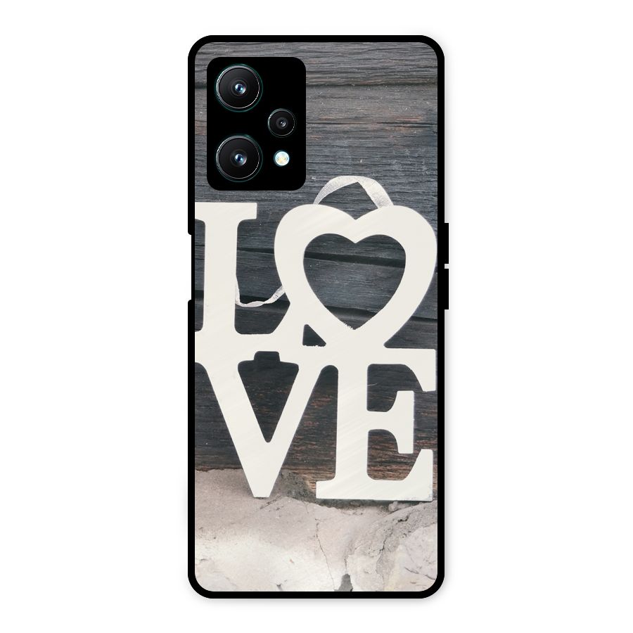 Wood Love Lock Metal Back Case for Realme 9 Pro 5G
