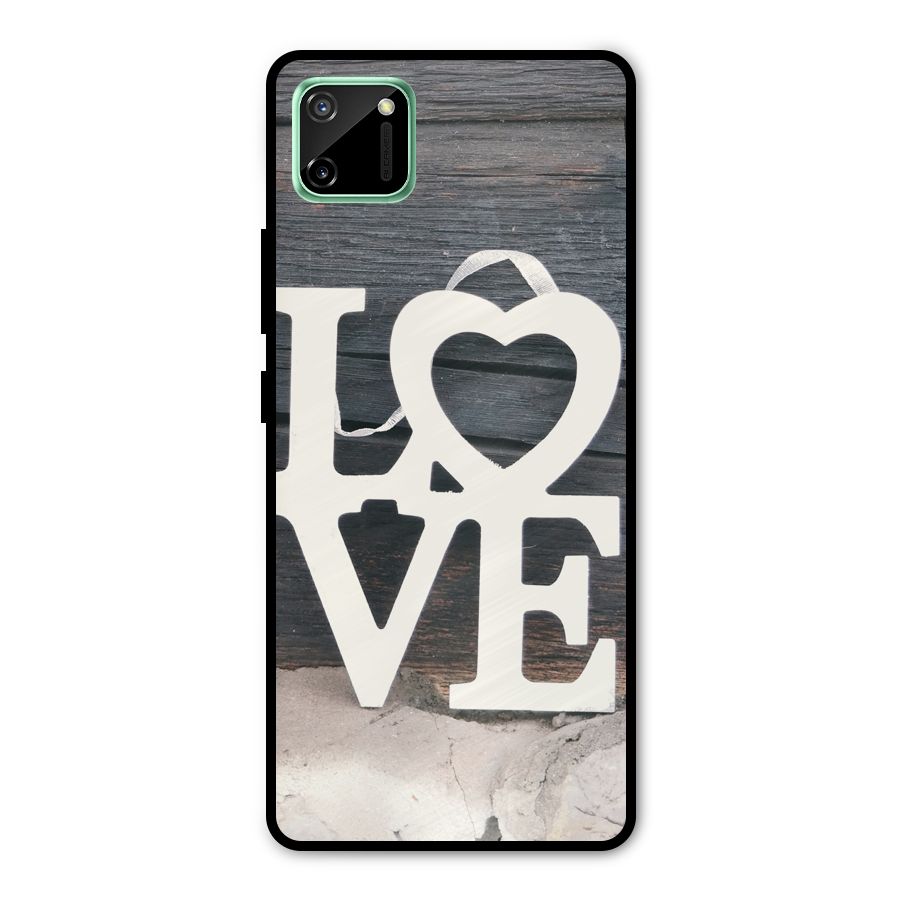 Wood Love Lock Metal Back Case for Realme C11