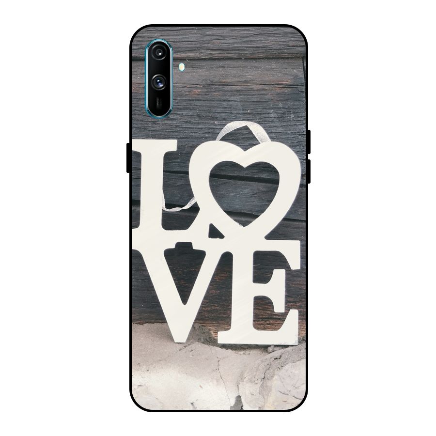 Wood Love Lock Metal Back Case for Realme C3