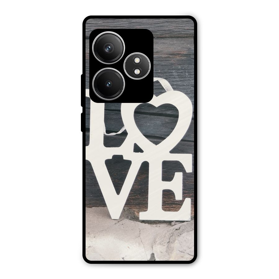 Wood Love Lock Metal Back Case for Realme GT 6T