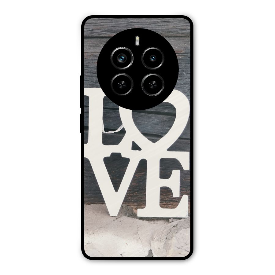 Wood Love Lock Metal Back Case for Realme P1 Pro