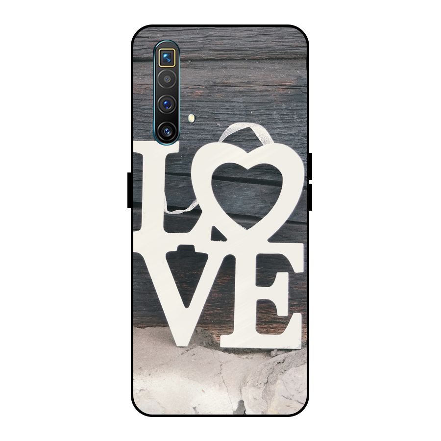 Wood Love Lock Metal Back Case for Realme X3 SuperZoom