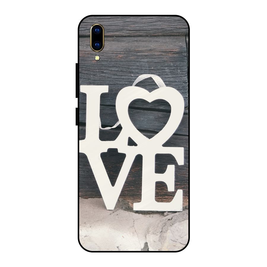 Wood Love Lock Metal Back Case for Vivo V11 Pro