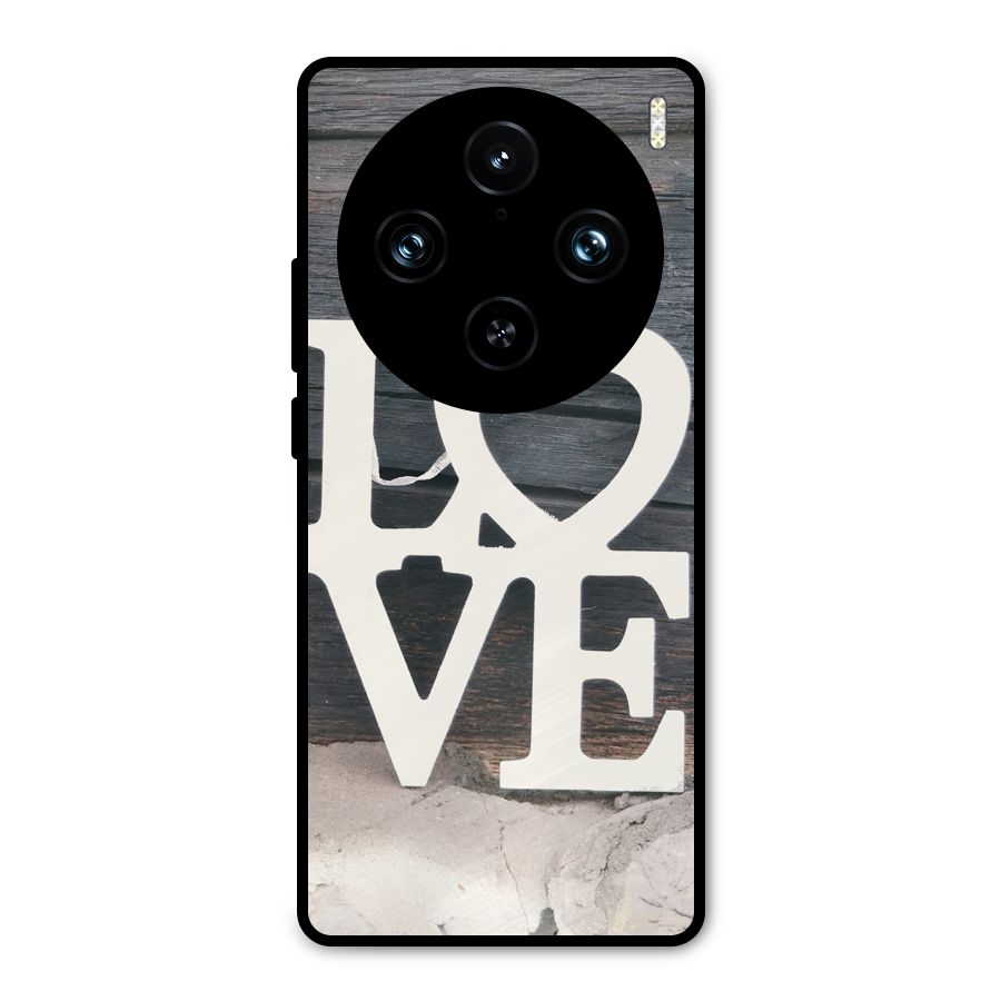 Wood Love Lock Metal Back Case for Vivo X100 Pro