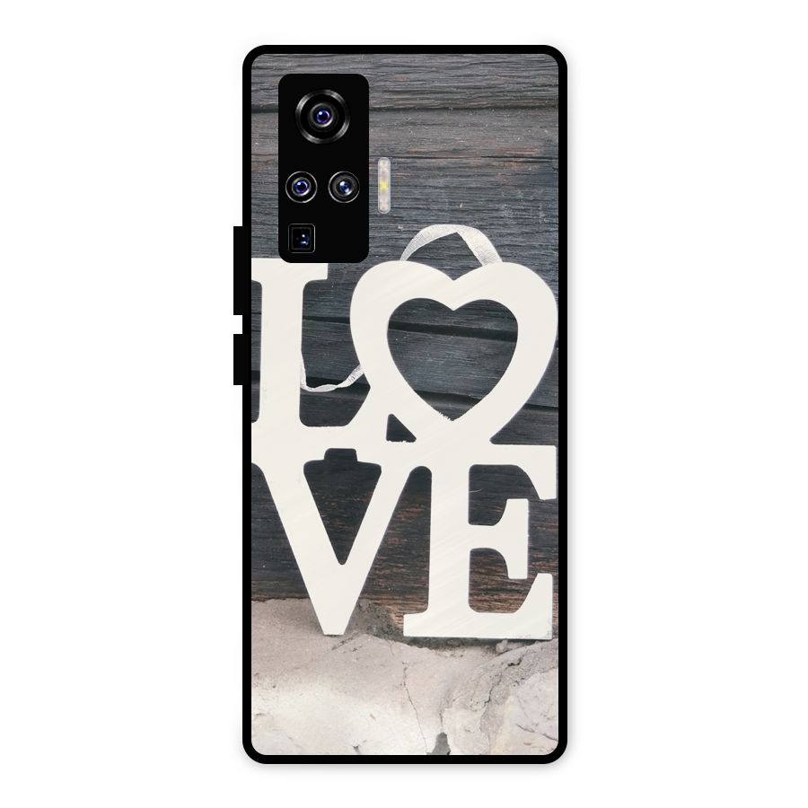 Wood Love Lock Metal Back Case for Vivo X50 Pro