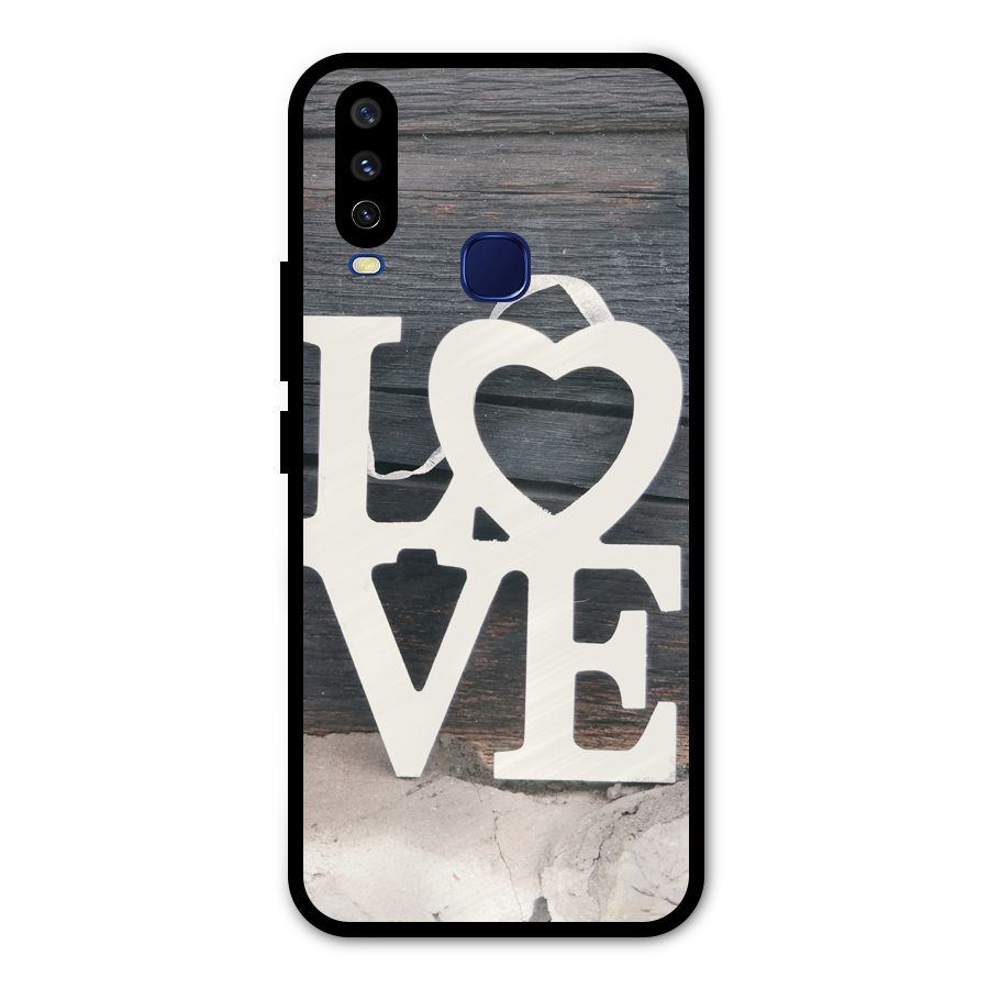 Wood Love Lock Metal Back Case for Vivo Y15
