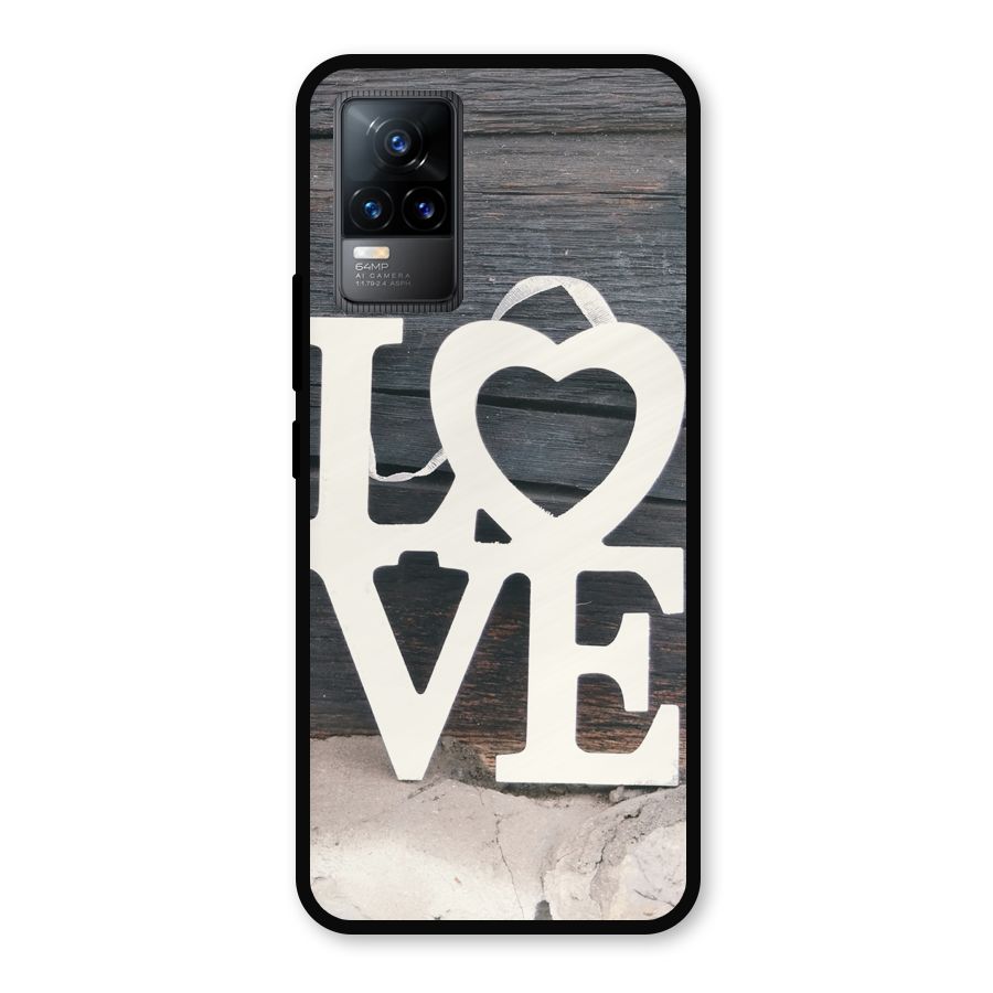 Wood Love Lock Metal Back Case for Vivo Y73