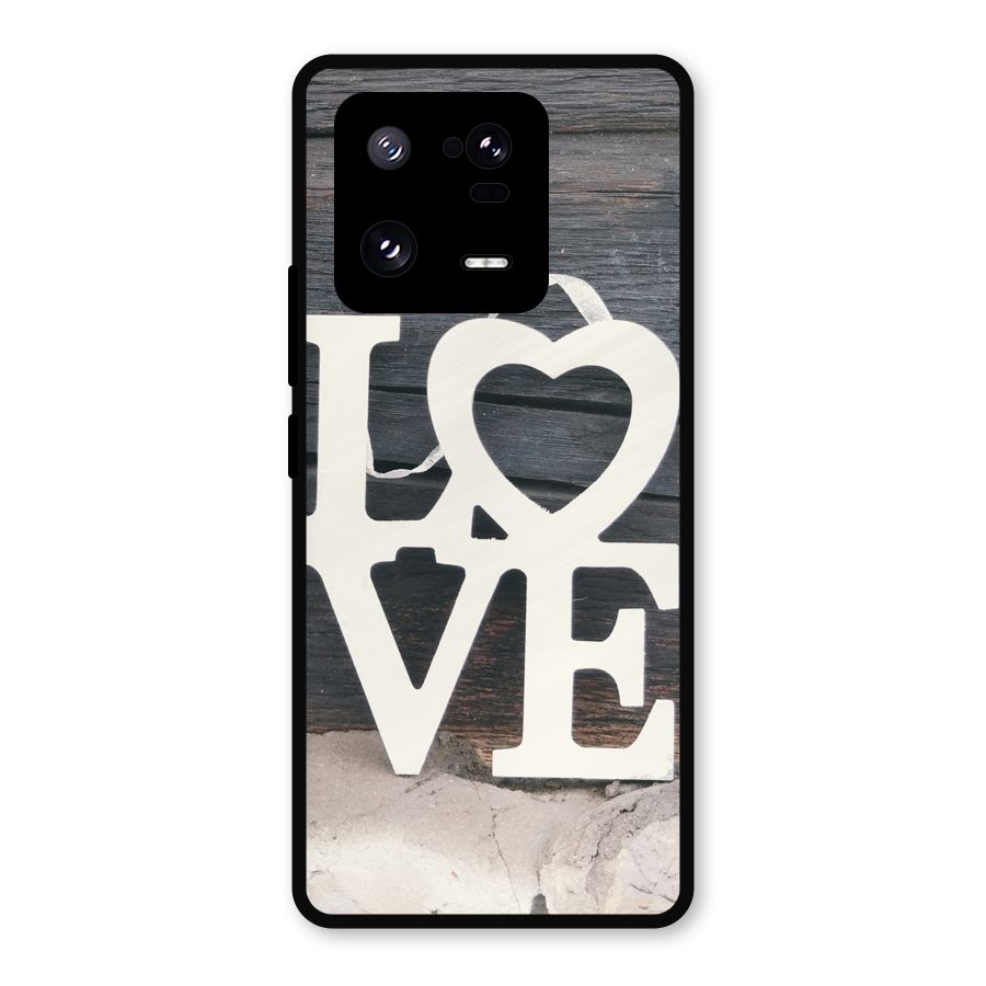 Wood Love Lock Metal Back Case for Xiaomi 13 Pro