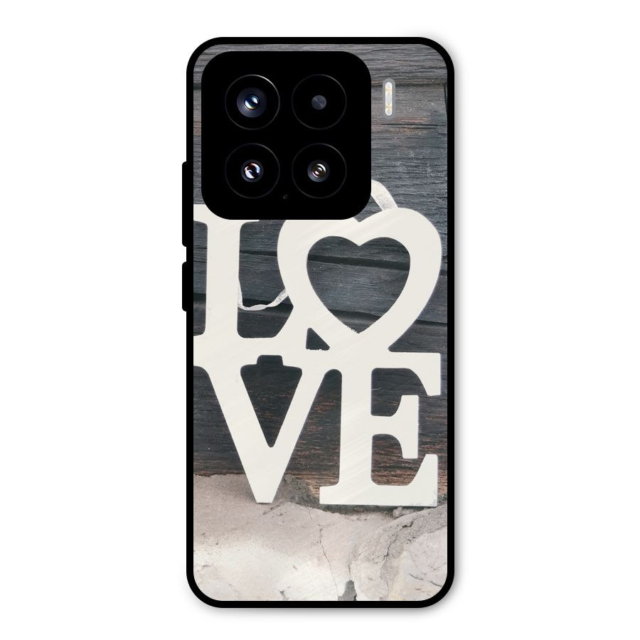 Wood Love Lock Metal Back Case for Xiaomi 15