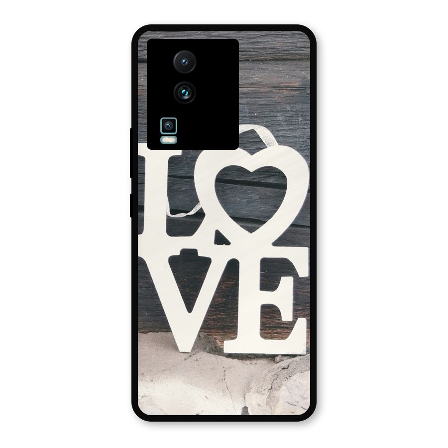 Wood Love Lock Metal Back Case for iQOO Neo 7