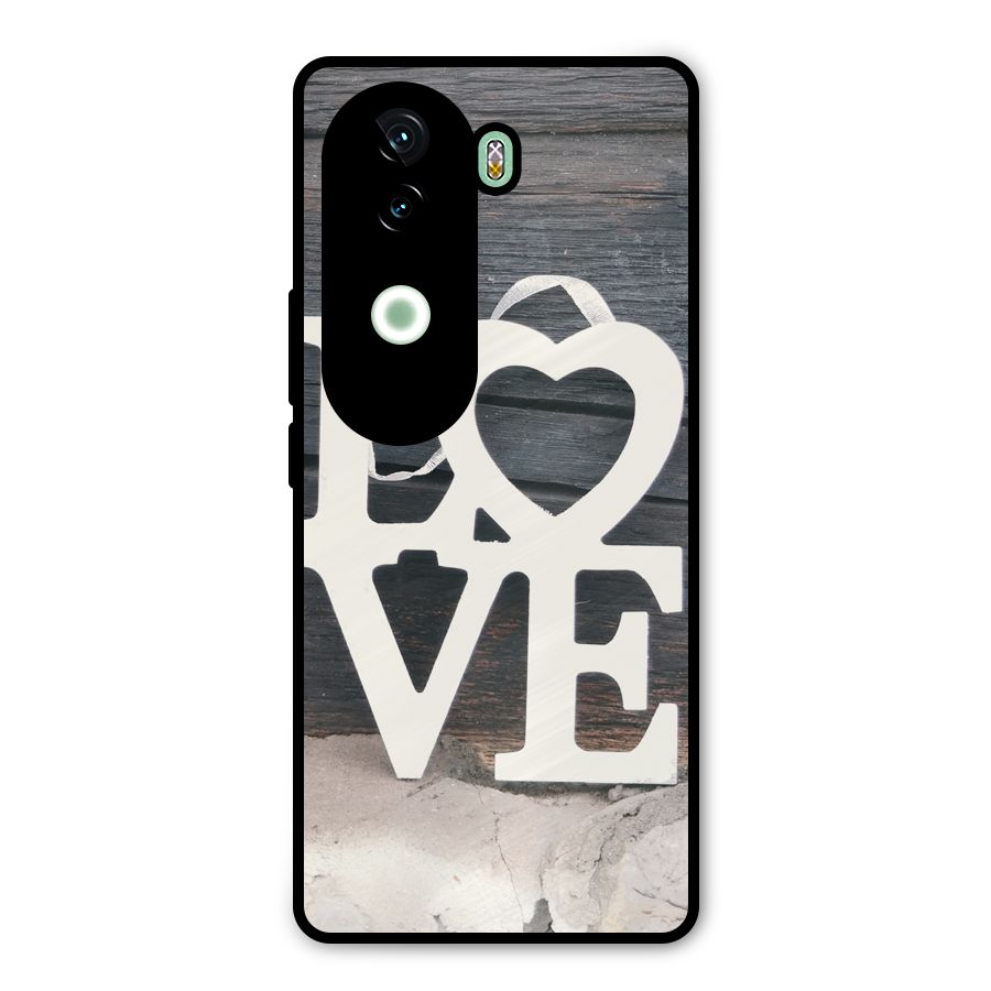 Wood Love Lock Metal Back Case for iQOO Z9s