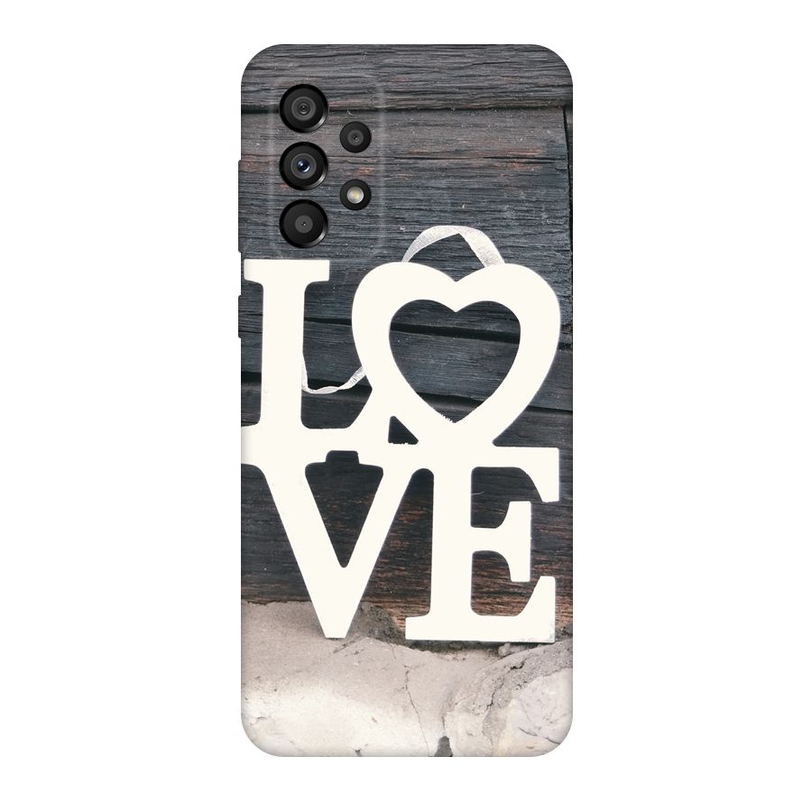 Wood Love Lock Original Polycarbonate Back Case for Galaxy A73 5G