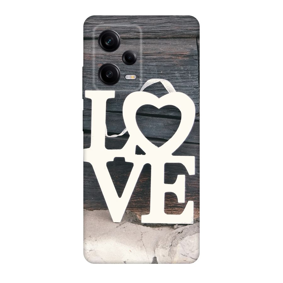 Wood Love Lock Original Polycarbonate Back Case for Redmi Note 12 Pro