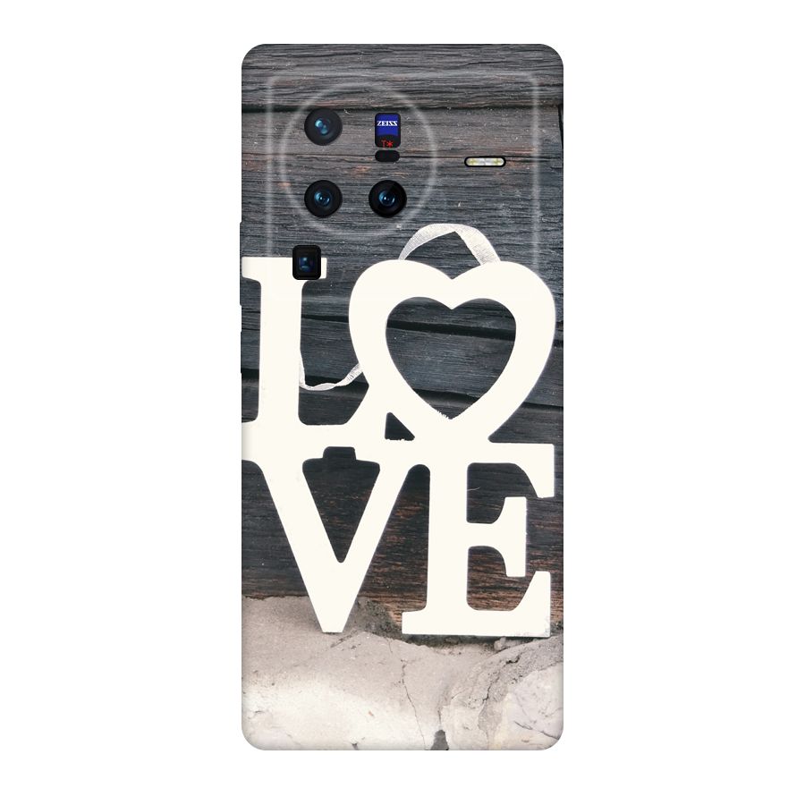 Wood Love Lock Original Polycarbonate Back Case for Vivo X80