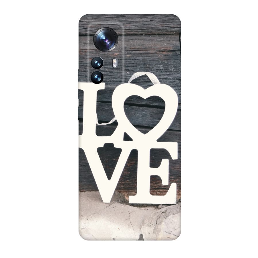 Wood Love Lock Original Polycarbonate Back Case for Xiaomi 12 Pro