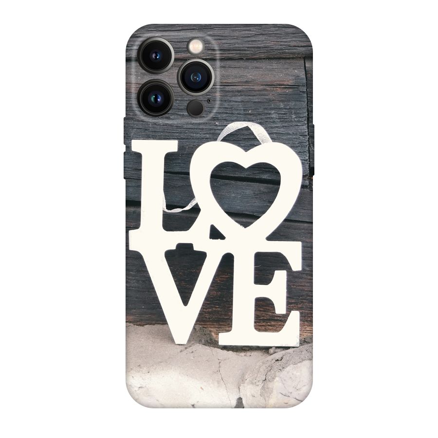 Wood Love Lock Original Polycarbonate Back Case for iPhone 13 Pro Max