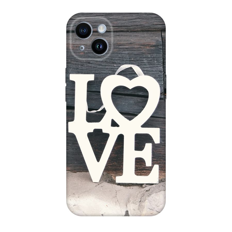 Wood Love Lock Original Polycarbonate Back Case for iPhone 14